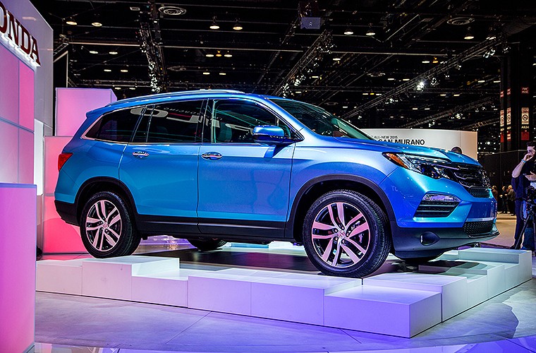 Honda Pilot 2016 lo dien trong bo anh thuc te-Hinh-3